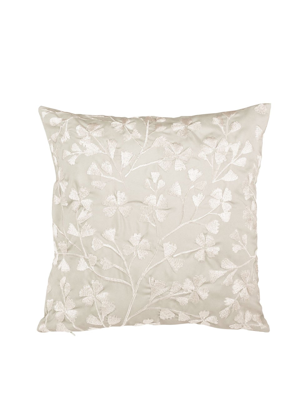 Catherine Lansfield Brooke Floral 45x45cm Cushion Natural