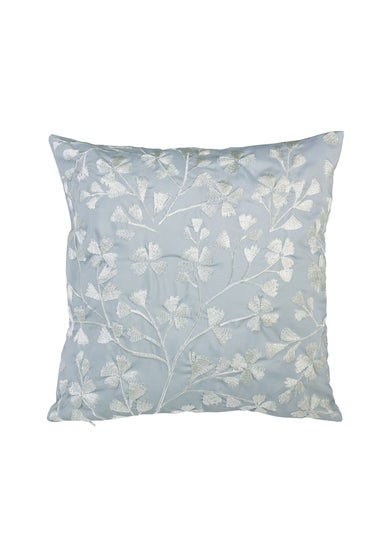 Catherine Lansfield Brooke Floral 45x45cm Cushion Duck egg Blue