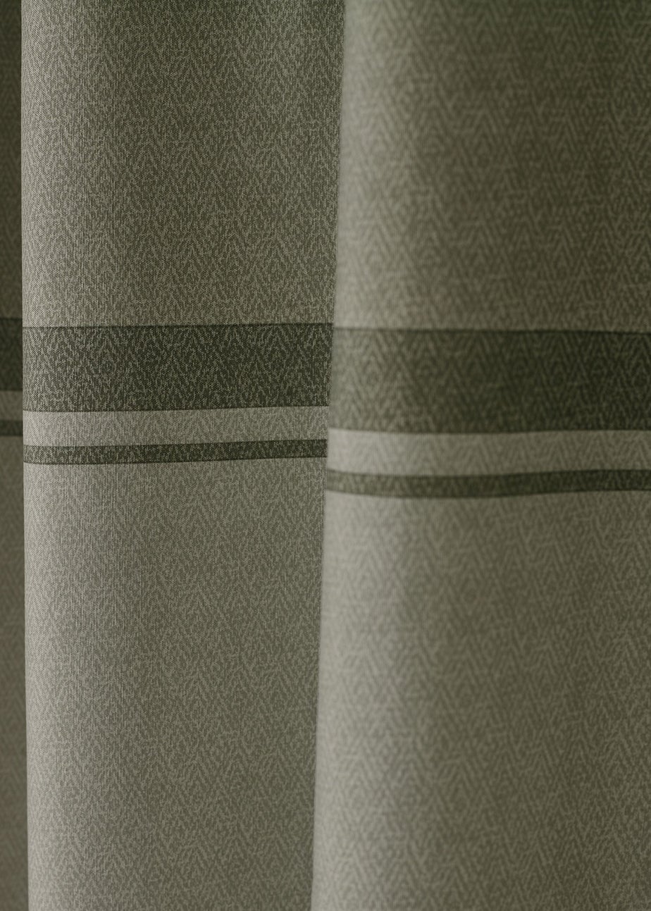 Catherine Lansfield Melville Lined Eyelet Curtains Green