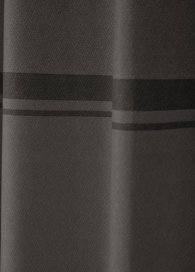 Catherine Lansfield Melville Lined Eyelet Curtains Grey