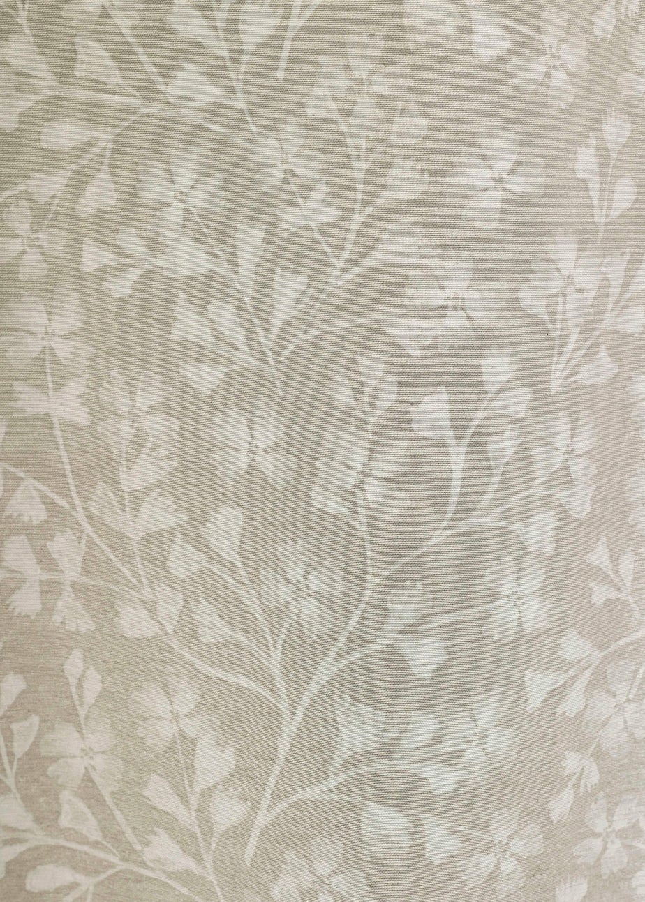 Catherine Lansfield Brooke Floral Lined Eyelet Curtains Natural