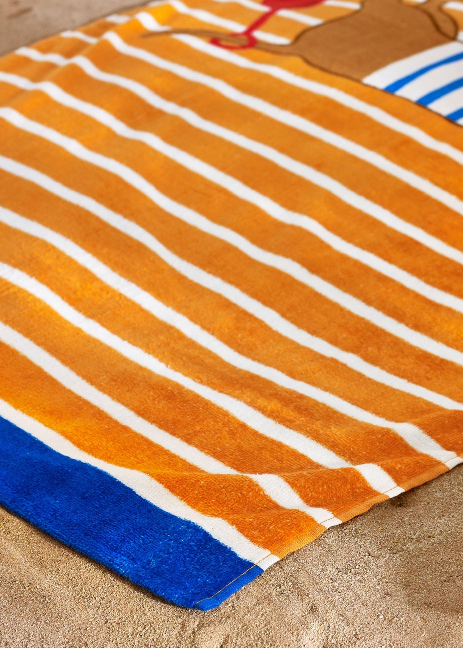 Catherine Lansfield Hot Dog Cotton Beach Towel