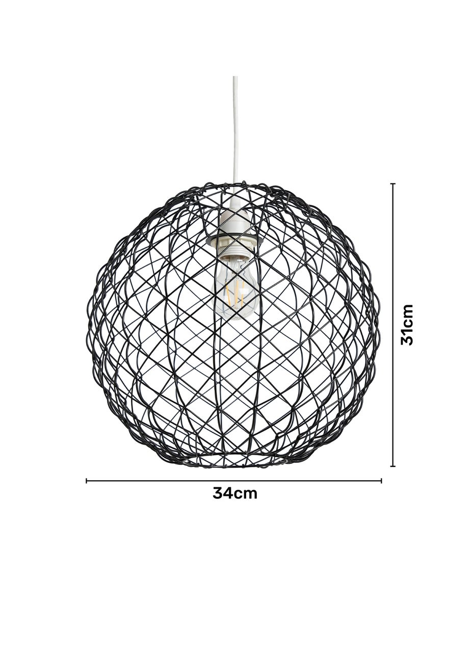 BHS Ecton Wire Ball Easyfit Black (31cm x 34cm)
