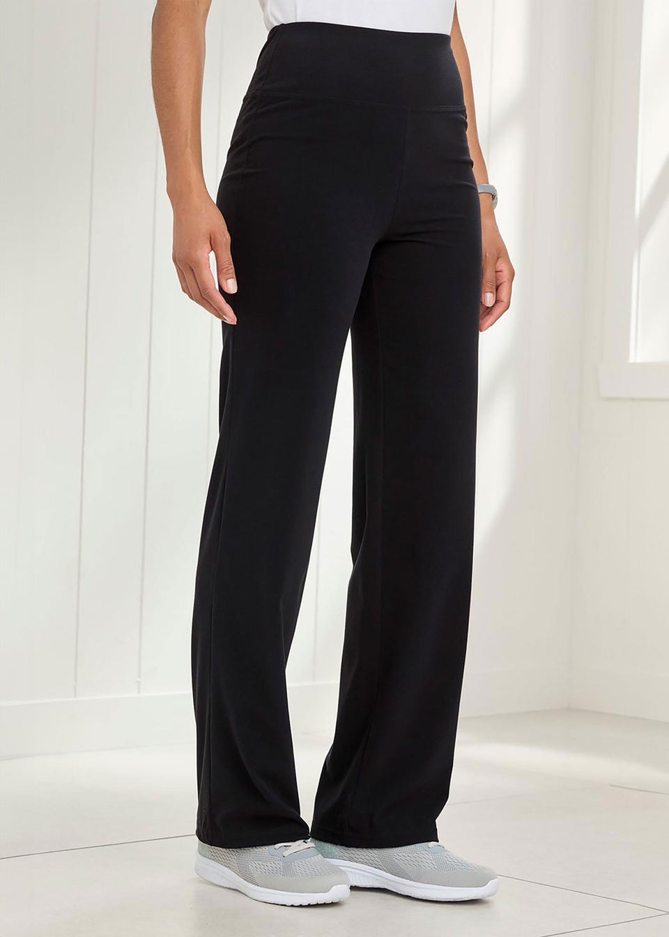 Cotton Traders Black Soft Touch Stretch Yoga Pants