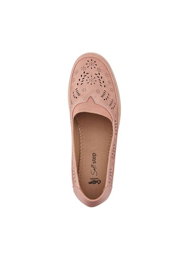 Cotton Traders Pale Pink Soft Step Elasticated Slip On Shoes