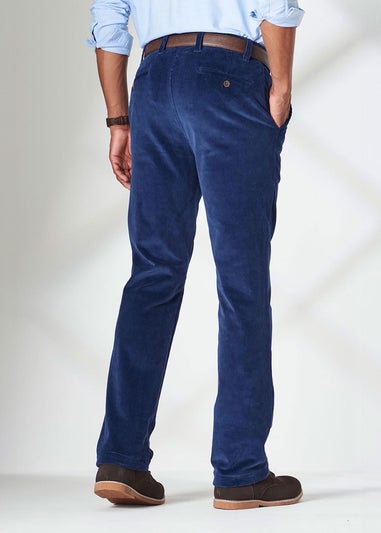 Cotton Traders Midnight Blue Stretch Cord Comfort Trousers