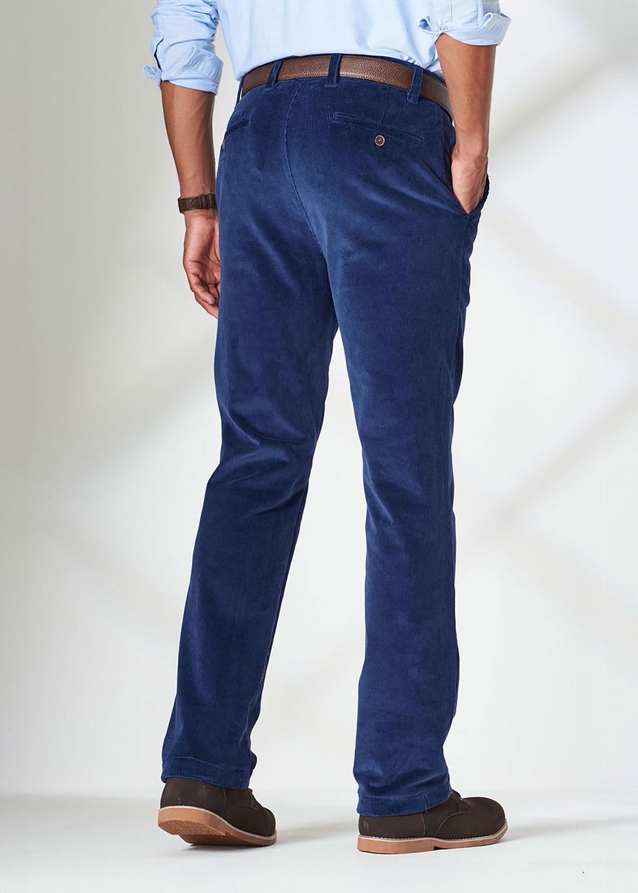 Cotton Traders Midnight Blue Stretch Cord Comfort Trousers