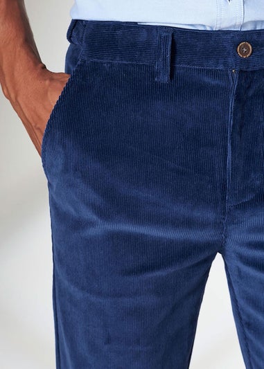 Cotton Traders Midnight Blue Stretch Cord Comfort Trousers