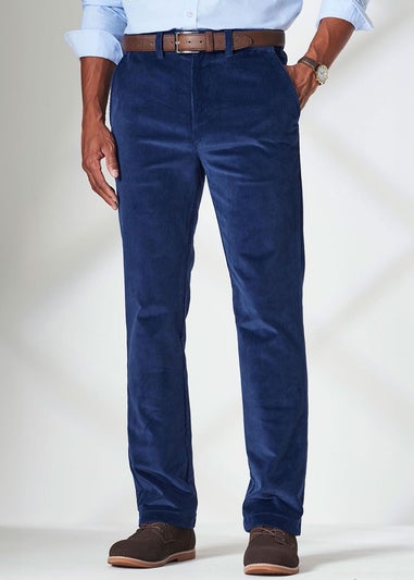Cotton Traders Midnight Blue Stretch Cord Comfort Trousers