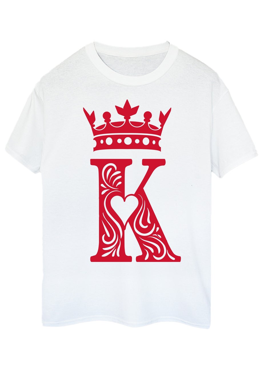 Brands In King Of Hearts Adult White Graphic T-Shirt