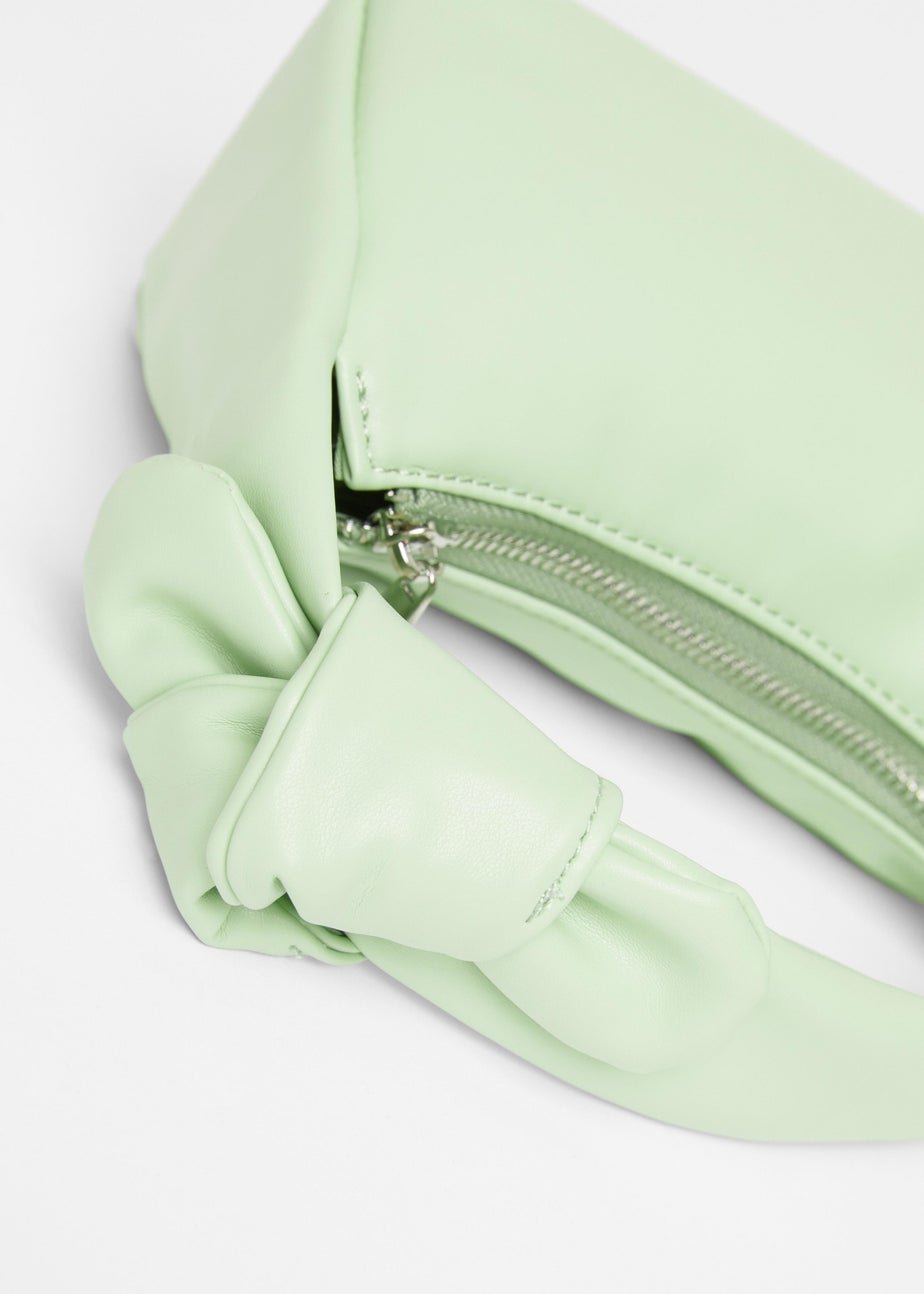 Quiz Green Knot Mini Top Handle Bag