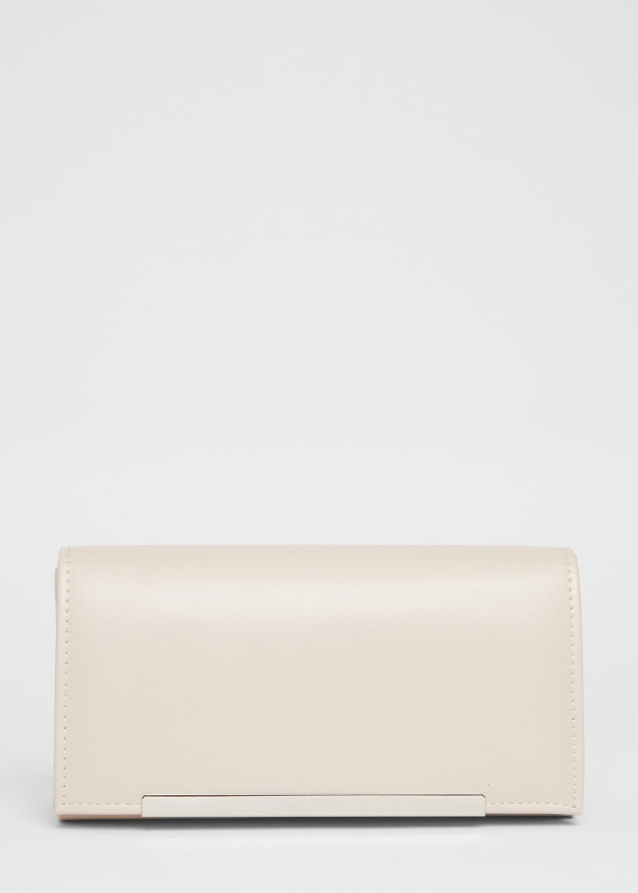 Quiz Natural Long Clutch Bag