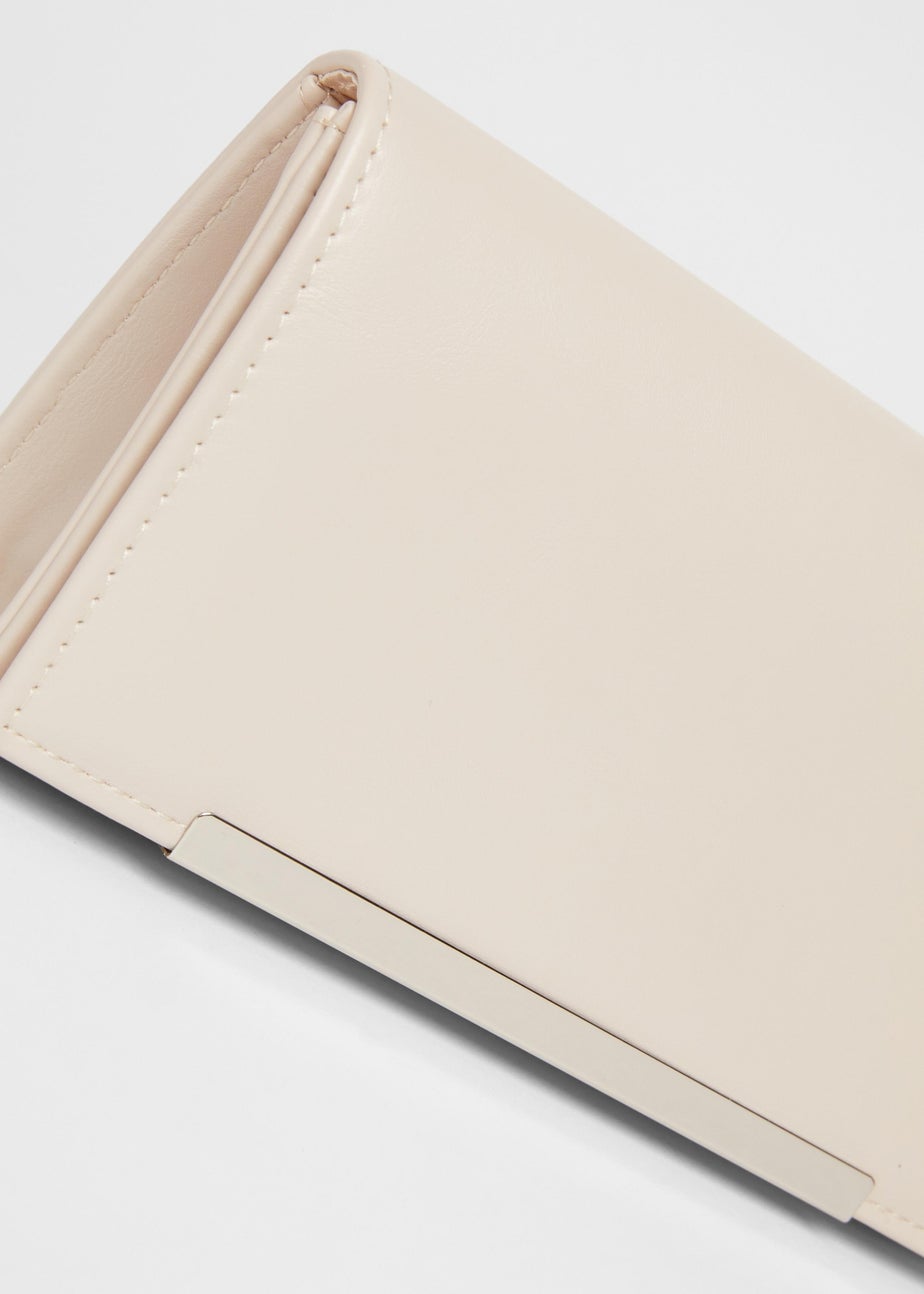 Quiz Natural Long Clutch Bag