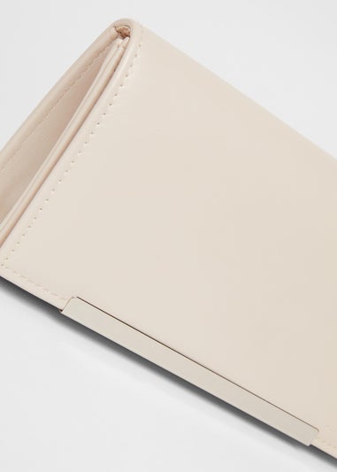 Quiz Natural Long Clutch Bag