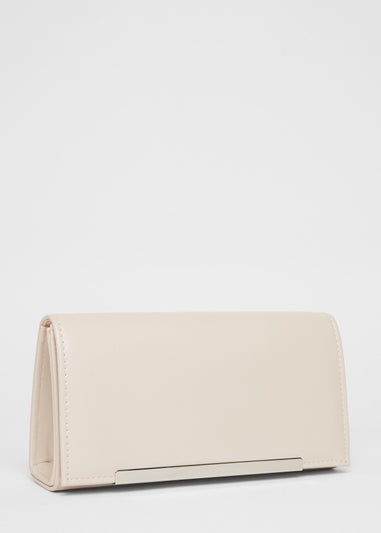 Quiz Natural Long Clutch Bag