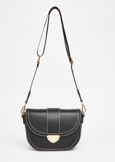 Quiz Black Cross Body Bag