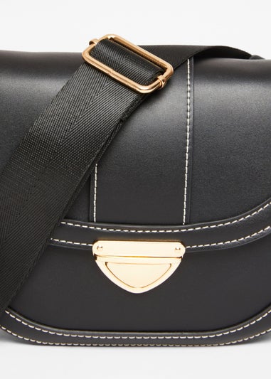 Quiz Black Cross Body Bag