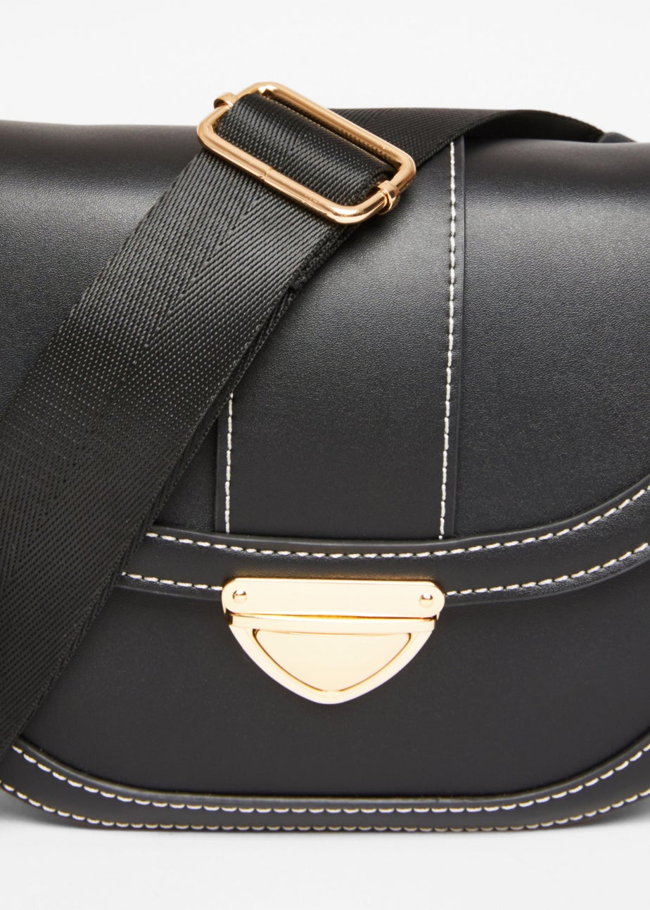 Quiz Black Cross Body Bag