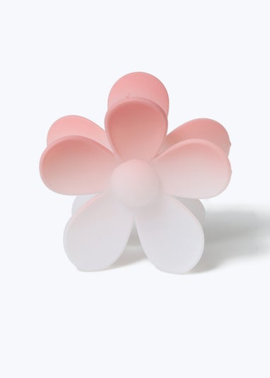 Pink Ombre Flower Claw Clip