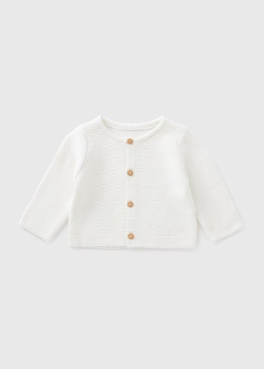 Baby Cream Knitted Cardigan (Newborn-23mths)