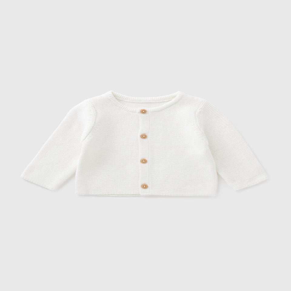 Baby Cream Knitted Cardigan (Newborn-23mths)