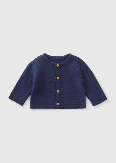 Baby Navy Knitted Cardigan (Newborn-23mths)