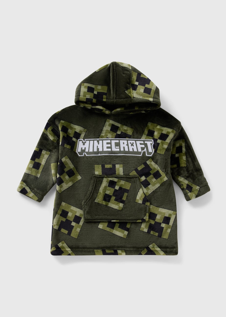 Boys Green Minecraft Snuggle Hoodie (3-13yrs)