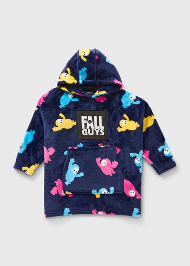 Boys Navy Fall Guys Snuggle Hoodie (7-15Yrs)