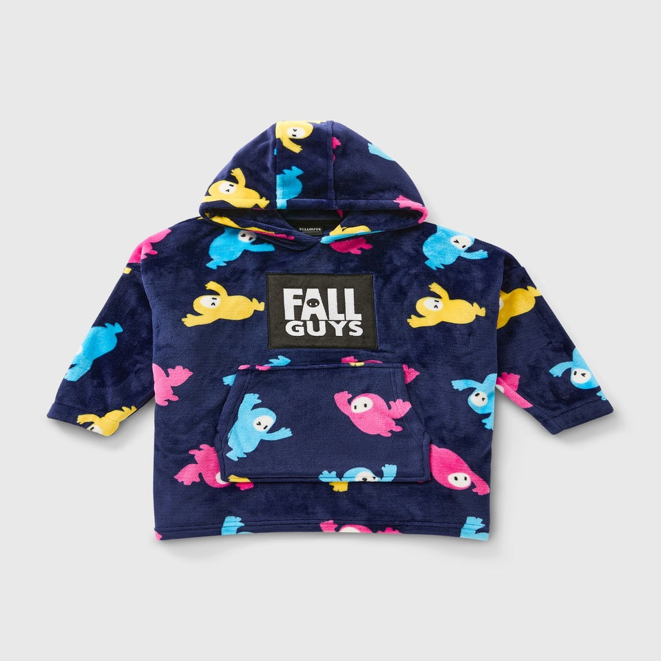 Boys Navy Fall Guys Snuggle Hoodie (7-15Yrs)