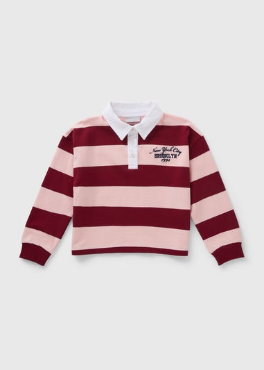 Girls Burgundy Polo (7-15yrs)