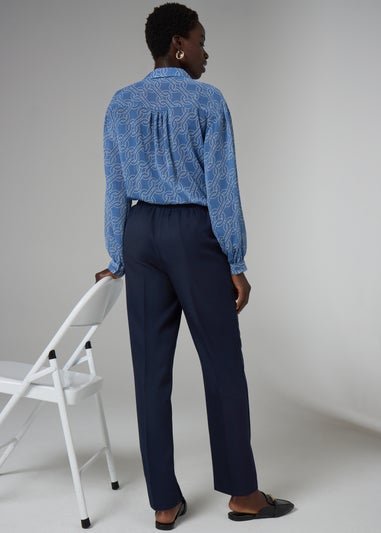 Et Vous Navy Snaffle Trousers