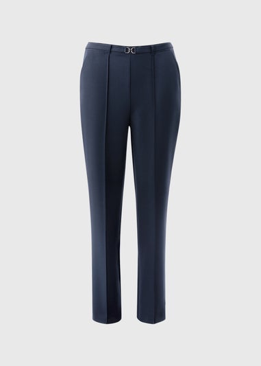 Et Vous Navy Snaffle Trousers
