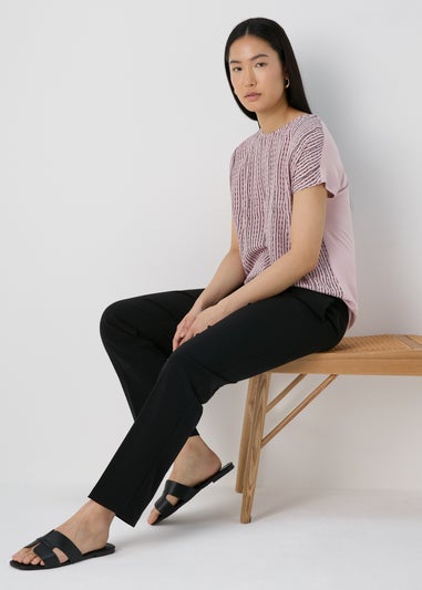 Et Vous Petite Black Straight Leg Trousers