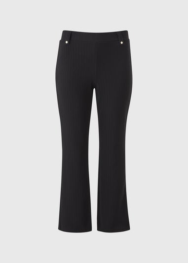 Et Vous Petite Black Ribbed Trousers