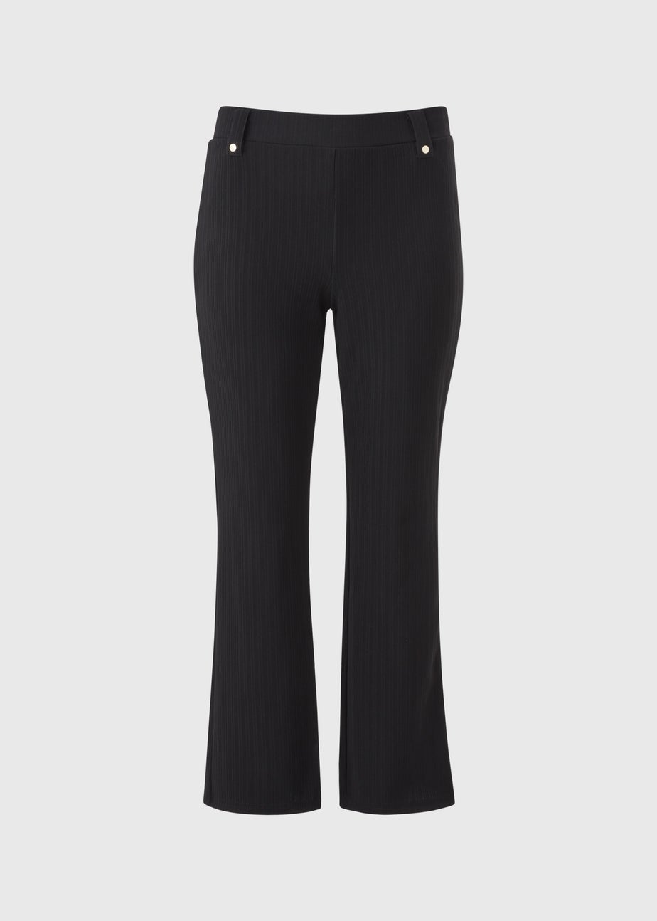 Et Vous Petite Black Ribbed Trousers