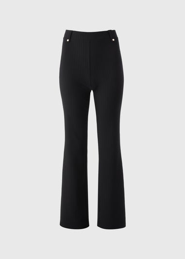 Et Vous Black Rib Long Trousers