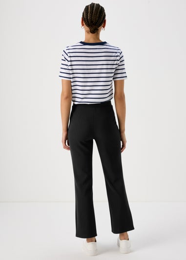 Et Vous Navy Rib Petite Trousers
