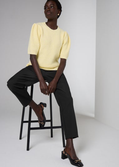 Et Vous Black Long Capri Trousers