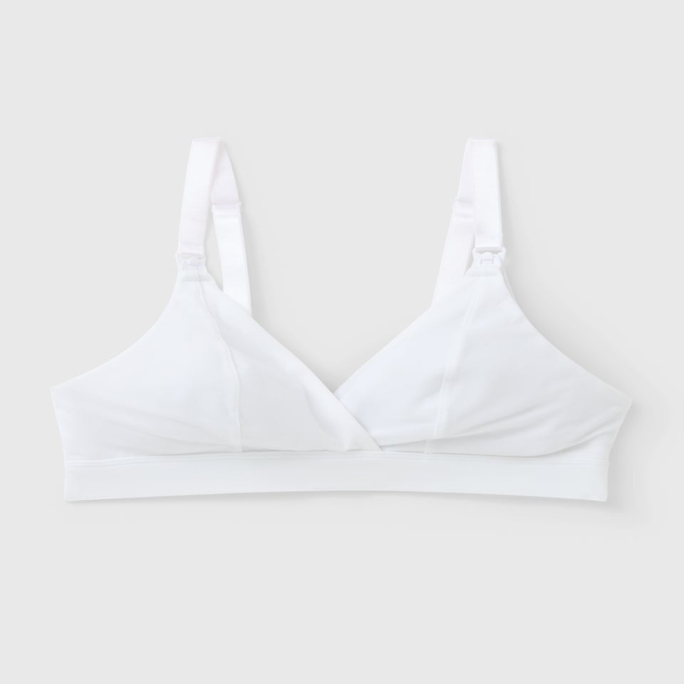 White Supersoft Maternity Bra