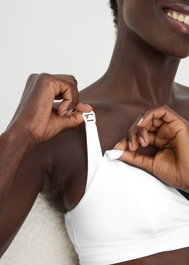 White Supersoft Maternity Bra