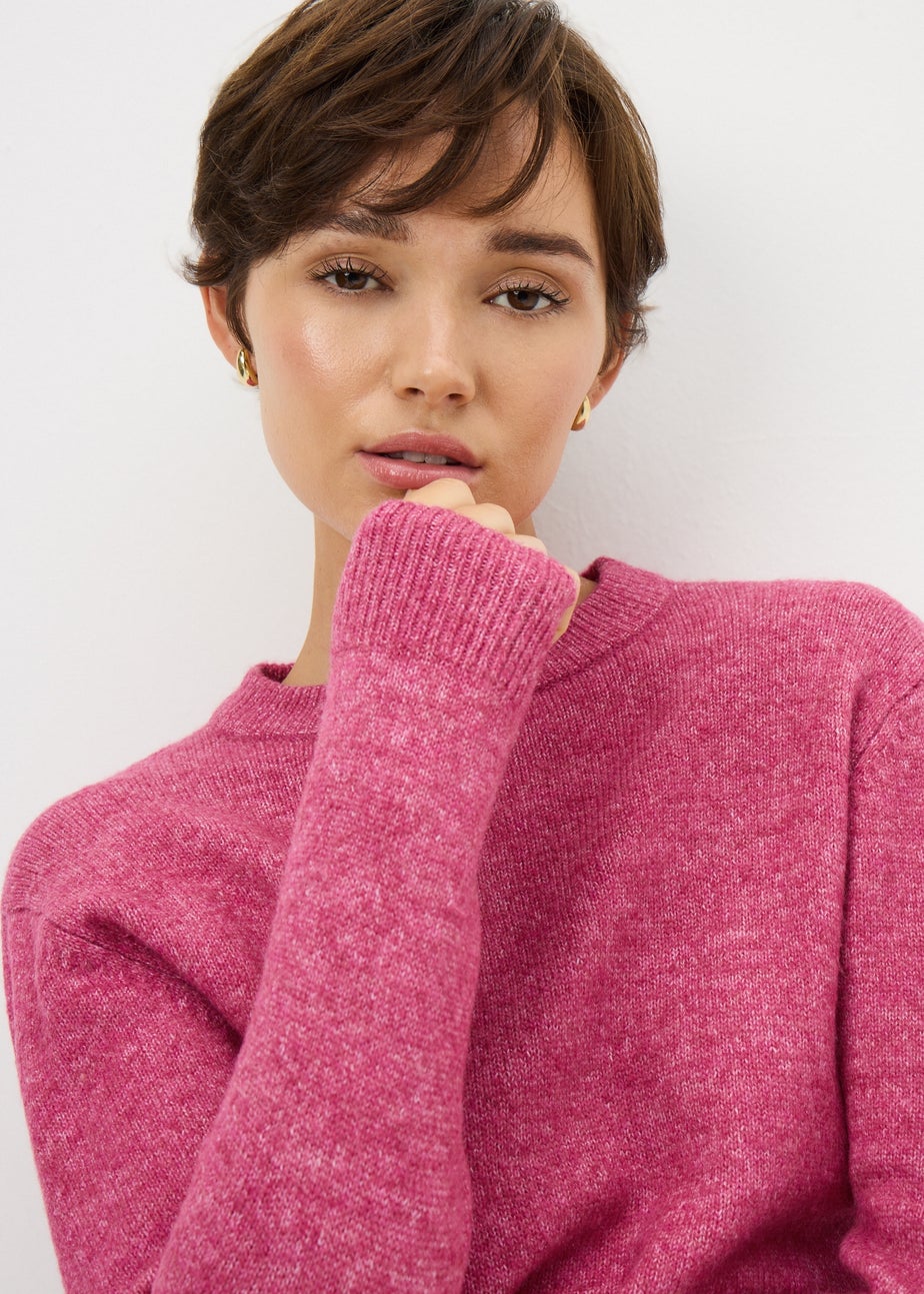 Raspberry Knitted Jumper