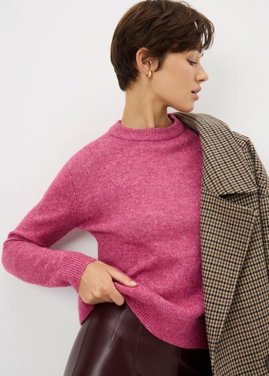 Raspberry Knitted Jumper