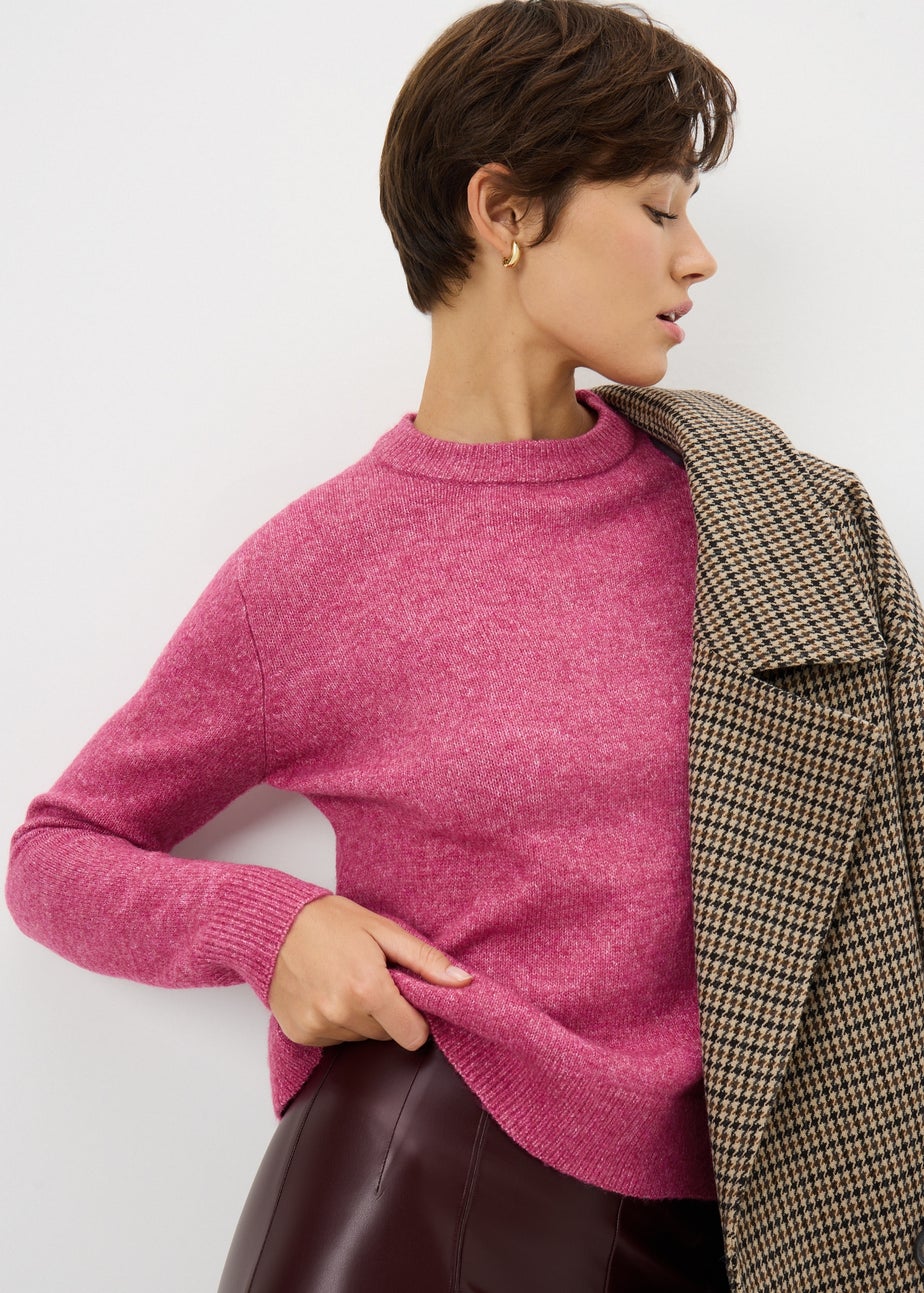 Raspberry Knitted Jumper