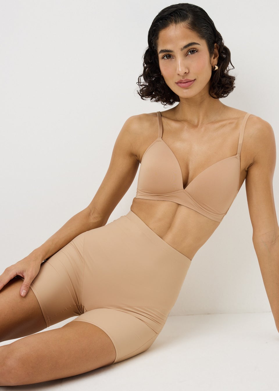 Nude High Waisted Shapewear Smoothing Cycling Shorts