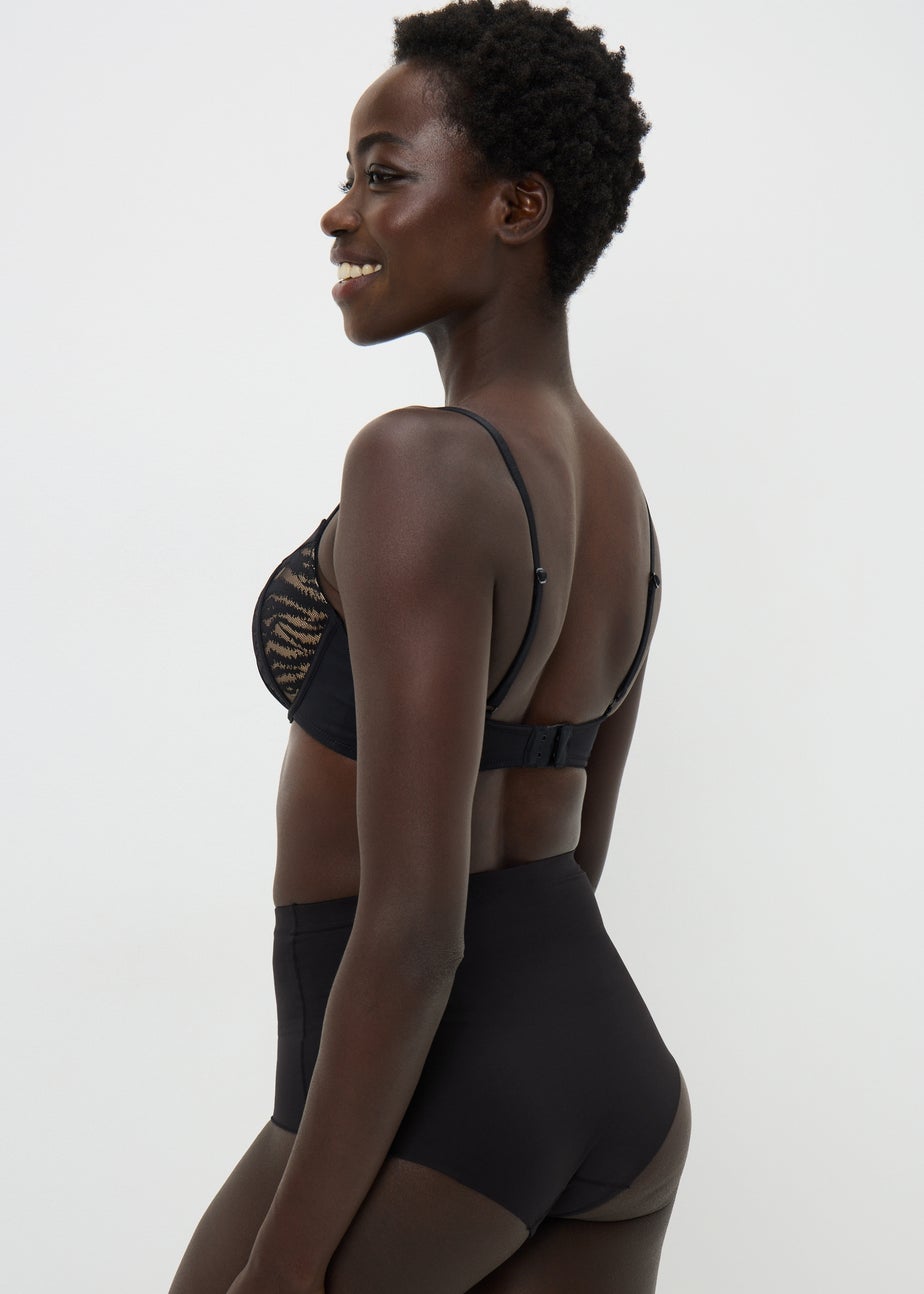 2 Pack Black & Nude Supersoft Smoothing Full Briefs