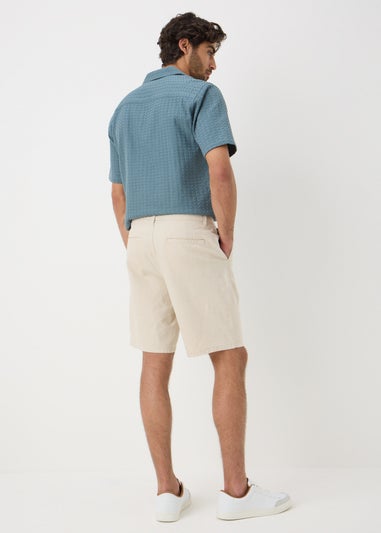 Cream Linen Shorts