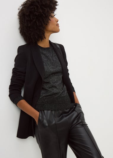 Black Soft Lurex Jumper