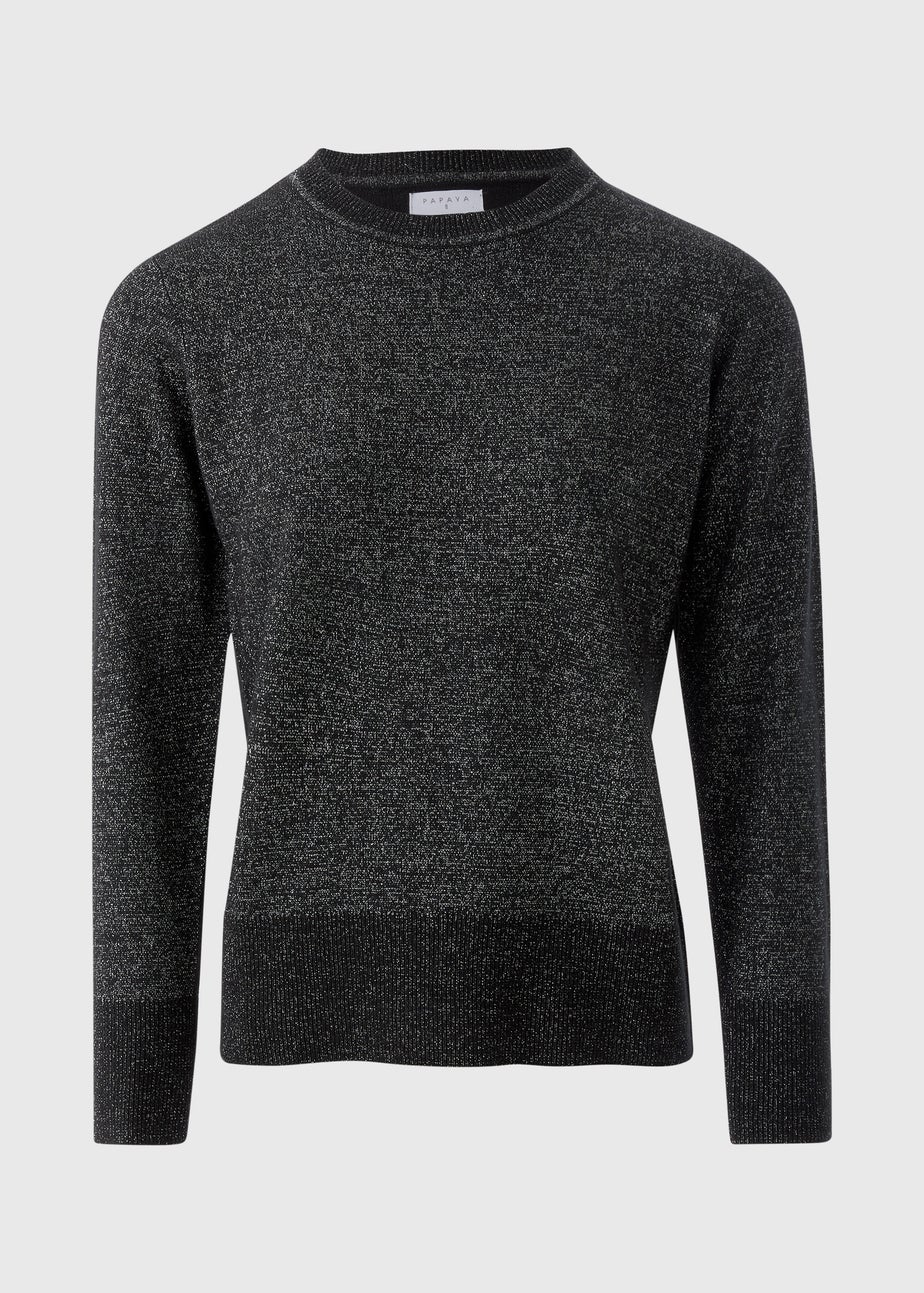 Black Soft Lurex Jumper