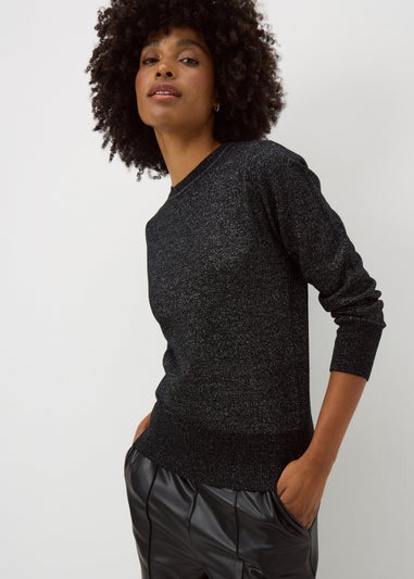 Black Soft Lurex Jumper