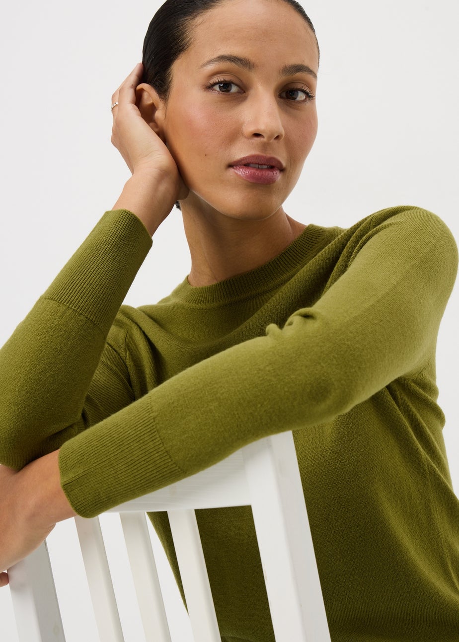 Light Green Crew Neck Jumper